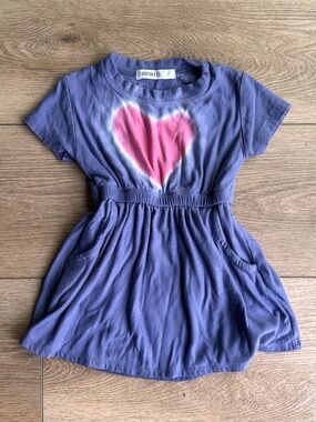 Fairwell Tie Dye Heart Dress - 2T